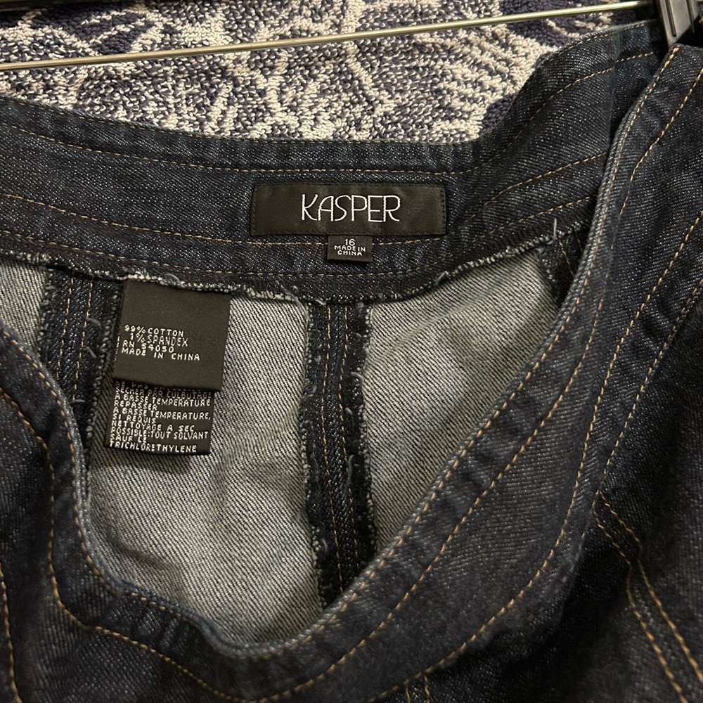 KASPER (NEW) Luxury 3-Piece Denim Outfit - Picture 7 of 9